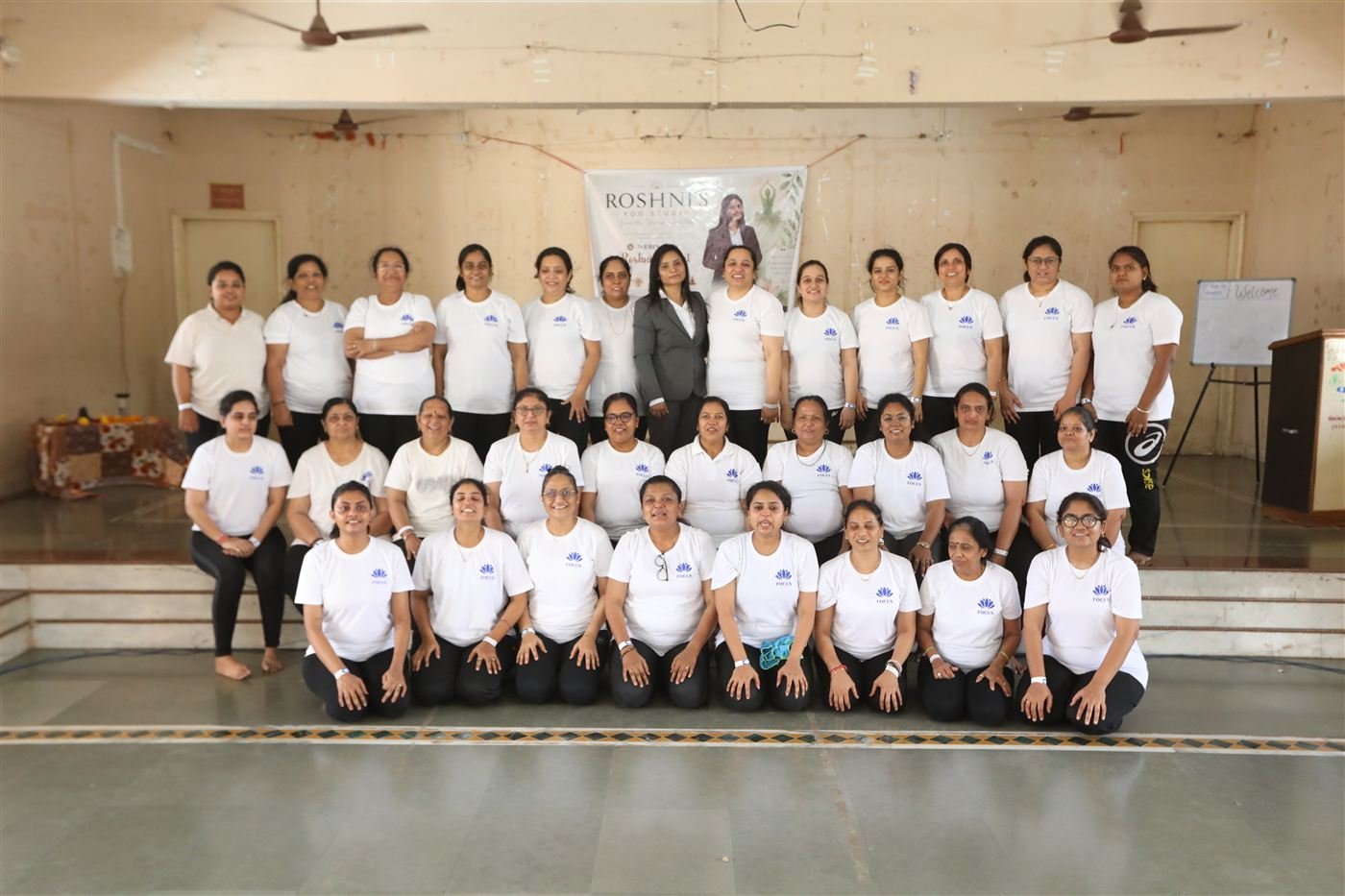 The whole studio community with Roshni